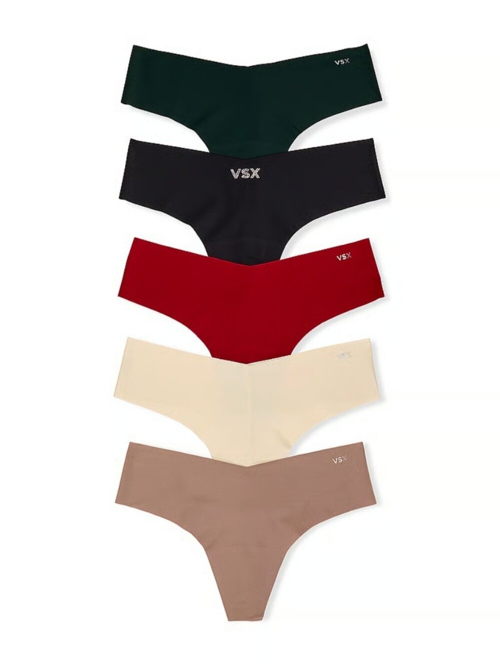 Victoria's Secret VSX No Show Thong Panty 5 Pack.